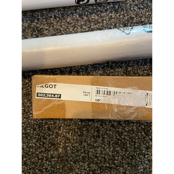 IKEA Algot Wall Upright Mounting Rail 26" WHITE - New. 502.364.870 - Picture 2 of 2